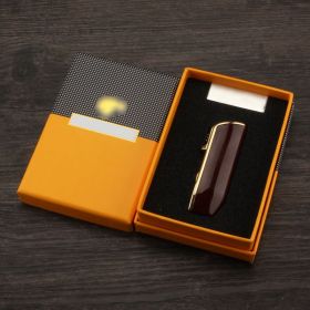 Metal Butane Gas Refillable Cigar Torch Lighter Practical Tobacco Lighter Household Travel Smoking Accessory with Gift Box (Color: LC-11R)