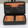 Galiner Travel Leather Case Cigar Humidor Cedar Wood Humidor Box Smoking Accessories Portable Storage Cigars Case