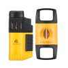 GALINER Professional Cigar Lighter With Punch Cutter Set New Home Accessories Knife Cigar Clipper Luxury Torch Lighter