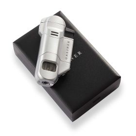 Plastic Lighters Windproof Jet Cigar Lighter Butane Refilling Cigarette Torch Lighter For Cigar Smoking Tool Accessories (Color: with gift box)