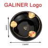 Round Ceramic Cigar Ashtray Home Table Portable Smoking Ash Tray Cigar Gadget Cigarette Ashtrays