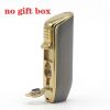 Luxury Lighter Butane Cigar Lighter Windproof Metal 3 Jet Lighters Smoking Igniter Cigar Punch Cutter