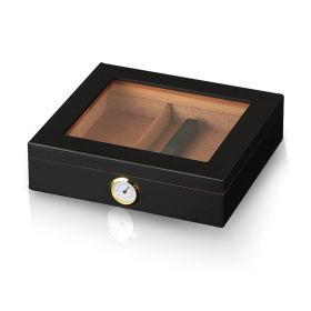 GALINER Humidor Cigar Box Luxury Case Cedar Wood With Portable Hygrometer Digital Humidifier Outdoor Cigar Case Travel (Color: Style 4)