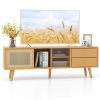 Bamboo TV Stand for TV up to 65 Inch