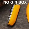 Luxury Snake Mouth Shape Metal Windproof 3 Torch Jet Flame Cigarette Cigar Lighter w/ Built-in Cigar Punch w/ Gift Box