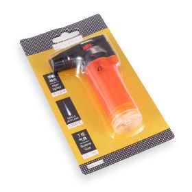 GALINER Butane Gas Lighter 1 Jet Torch Windproof Cigar Cigarette Lighters Metal Refillable Cigar Lighter W/ Gift Box (Color: Yellow)
