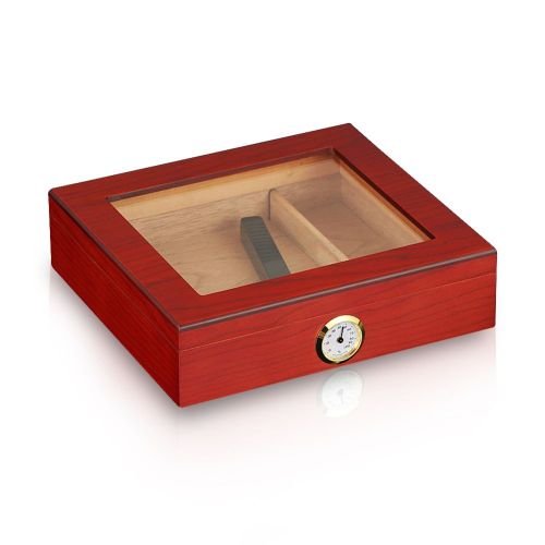 Charuto Cedar Wood Travel Humidor Puro Box Cigar Case W/ Hygrometer Humidifier Cigar Humidor Box For Cigars