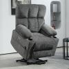 [Video provided] Large Power Lift Recliner Chair Sofa with Massage and Heat for Big and Tall Elderly People