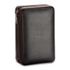 Cedar Wood Cigar Humidor Box Travel With Humidifier Leather Cigar Case W/wo Lighter Cutter