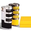 Metal Cigar Lighter Windproof Butane Gas 3 Jet Firepower Cigar Torch Lighter With Punch Cutter Smoking Tool