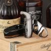 GALINER Luxury Cigar Set Ceramic Ashtray Metal Windproof 2 Torch Cigar Lighter With Cigar Drill Sharp Cutter Guillotine Gift Box