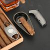GALINER Luxury Cigar Set Ceramic Ashtray Metal Windproof 2 Torch Cigar Lighter With Cigar Drill Sharp Cutter Guillotine Gift Box