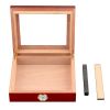 Humidor Cigar Case Travel Cigar Box Accessories Cedar Wood Humidifier Hygrometer