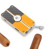 GALINER Cigar Lighter Gas Butane Refilling Metal Windproof 3 Jet Torch Lighters W/ Puncher Drill Cigar Accessories