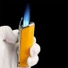 Luxury Lighter Butane Cigar Lighter Windproof Metal 3 Jet Lighters Smoking Igniter Cigar Punch Cutter
