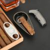 GALINER Ceramic Cigar Ashtray Portable Guillotine Sharp Cigar Cutter Butane Torch Lighters With Cigar Drill Needle