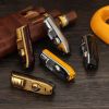 Metal Butane Gas Refillable Cigar Torch Lighter Practical Tobacco Lighter Household Travel Smoking Accessory with Gift Box