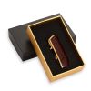 Metal Butane Gas Refillable Cigar Torch Lighter Practical Tobacco Lighter Household Travel Smoking Accessory with Gift Box