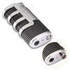 Metal Cigar Lighter Windproof Butane Gas 3 Jet Firepower Cigar Torch Lighter With Punch Cutter Smoking Tool