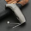 GALINER Luxury Cigar Set Ceramic Ashtray Metal Windproof 2 Torch Cigar Lighter With Cigar Drill Sharp Cutter Guillotine Gift Box