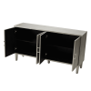 Stylish and Functional 4-Door Storage Cabinet with Pine Legs and MDF, for Living Room Bedroom,and Kitchen