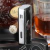GALINER Cigar Lighter Gas Butane Refilling Metal Windproof 3 Jet Torch Lighters W/ Puncher Drill Cigar Accessories