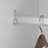 Livelylodge Modular Closet Organizer System: Modern White Open Wardrobe Closet for Bedroom Walk In Closet with 2 Drawers & 6 Shelves & 1 Hanging Rods