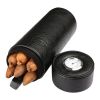 Galiner Leather Cigar Tube Luxury Cigar Accessories Tool Cedar Wood Lined Travel Humidor Cigar Case with Gift Box for Smokers