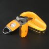 GALINER Ceramic Cigar Ashtray Portable Guillotine Sharp Cigar Cutter Butane Torch Lighters With Cigar Drill Needle