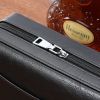 GALINER Travel Cigar Humidor Box Cedar Wood Leather Cigar Case Portable Humidor For 4 Cigars Box W/ Gift Box