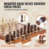 Portable Chess Checkers Game Set for Family Travel Gift