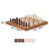 Portable Chess Checkers Game Set for Family Travel Gift