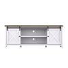 TV Stand for TVs Up to 65", Modern Farmhouse Wood Entertainment Center, Media Console Table with Storage Cabinet & Adjustable Shelves