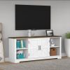 TV Stand for 80 Inch TV, Entertainment Center with Storage Cabinets, Mid Century Modern Media TV Console Table for Living Room Bedroom